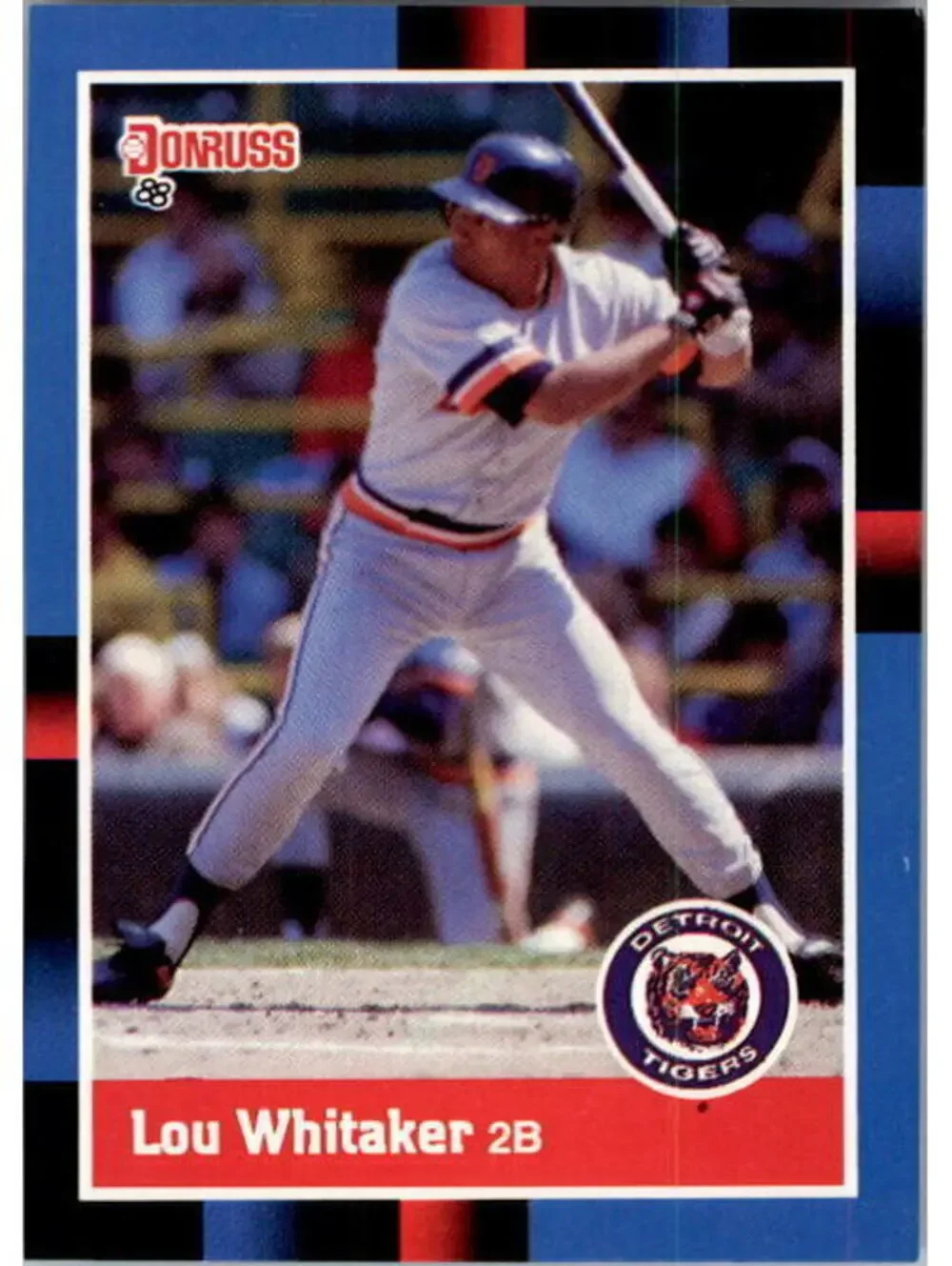 1988 Lou Whitaker Donruss Baseball Card #173